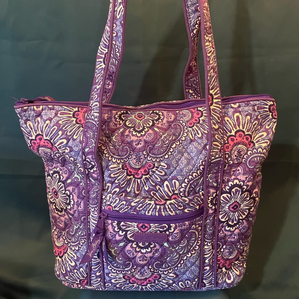 Vera Bradley Quilted Shoulder Tote ~ Lilac Tapestry